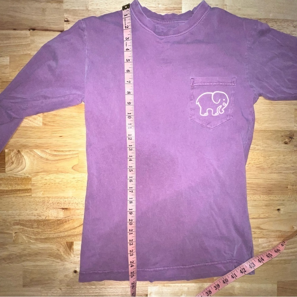 Ivory Ella Purple Long Sleeve Pocket Tee Shirt - Women’s Small - Picture 6 of 8